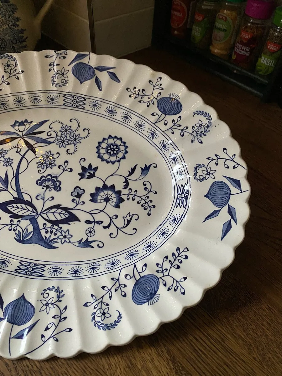 J & G Meakin Blue Nordic England Ironstone Platter - Image 4