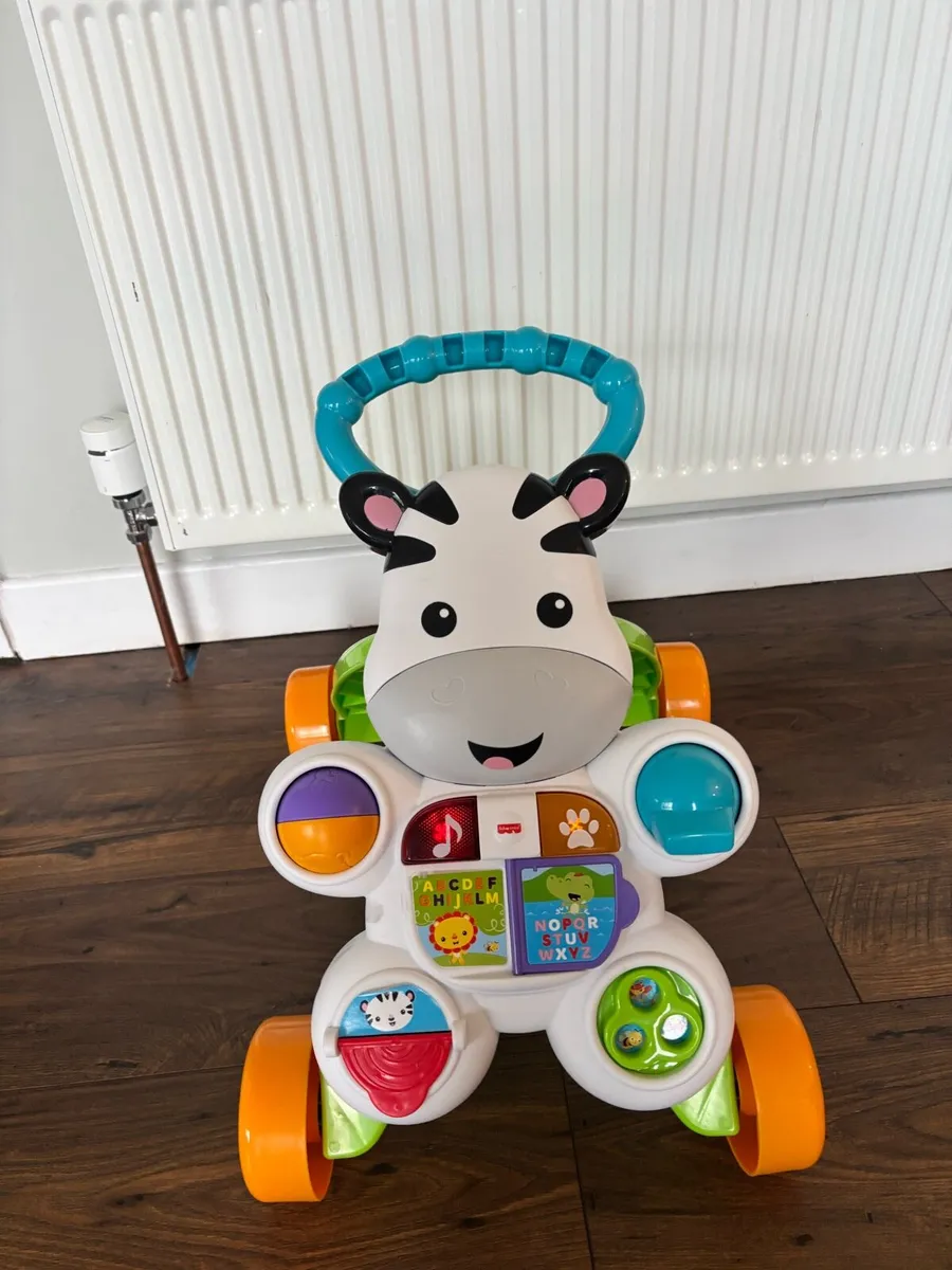 Fisher Price 2-in-1 Zebra Walker - Image 1