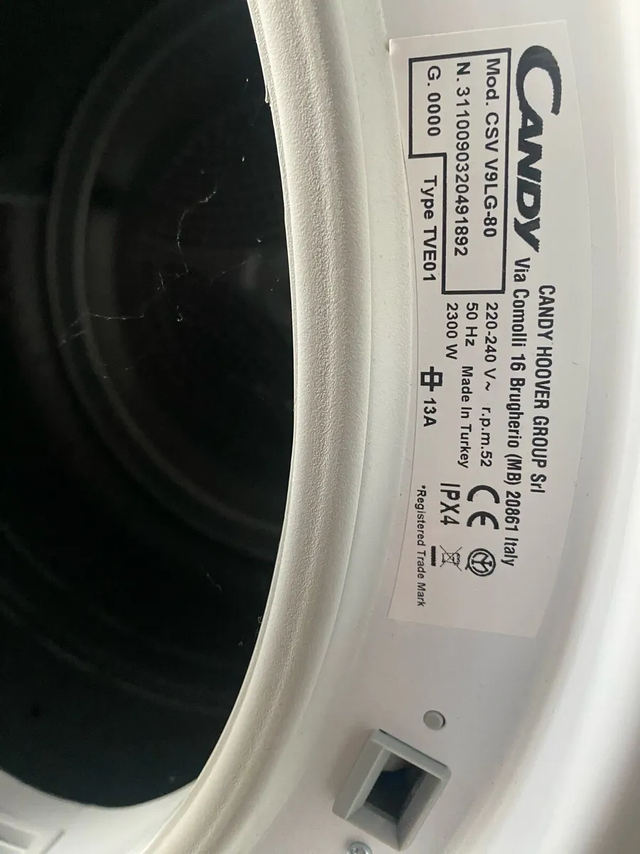 Candy CSV V9LG-80 9kg Vented Tumble Dryer - Image 4