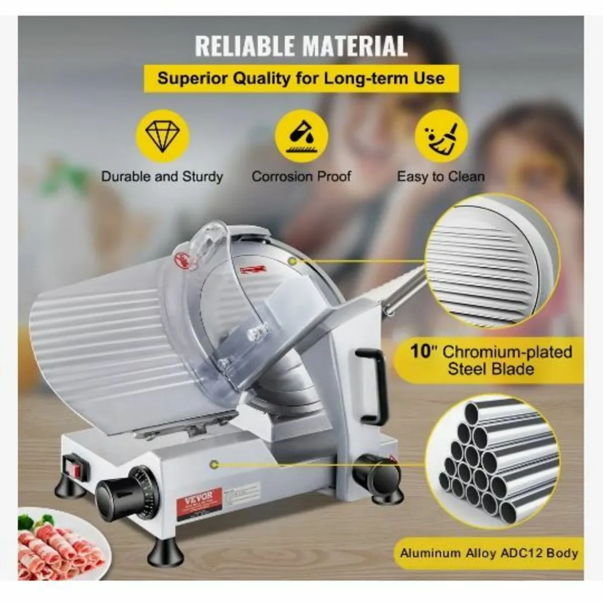 Commercial Meat Slicer, 240W - Image 3