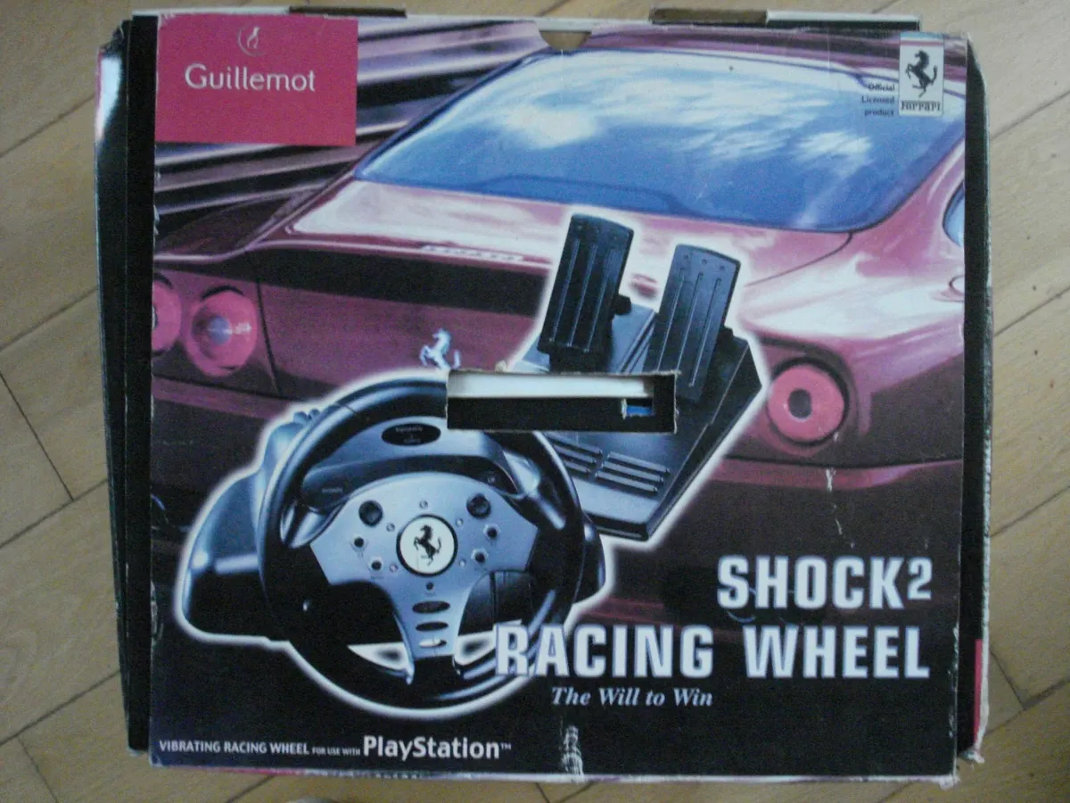 FERRARI VIBRATING RACING WHEEL & PEDALS. - Image 1