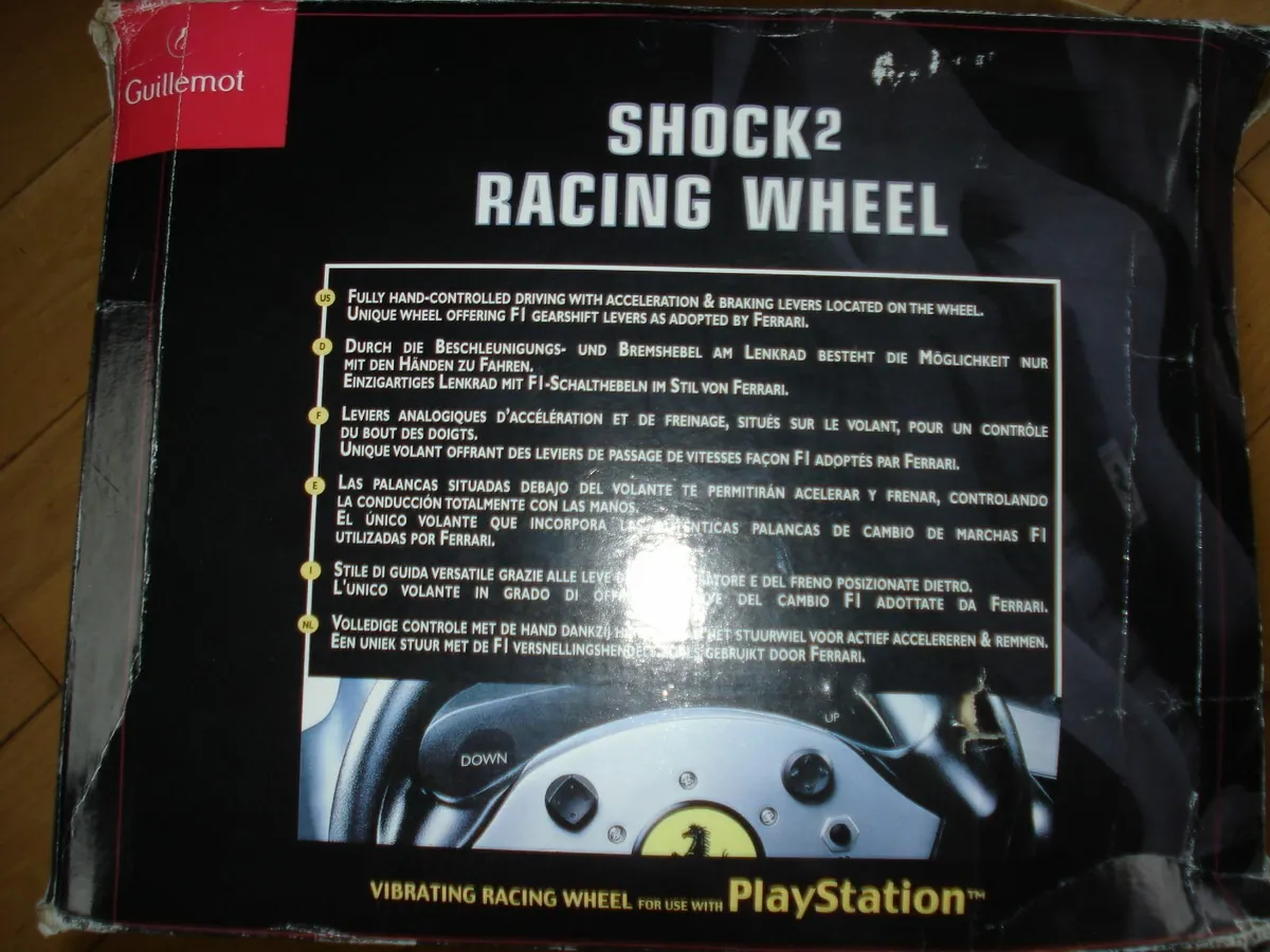 FERRARI VIBRATING RACING WHEEL & PEDALS. - Image 2