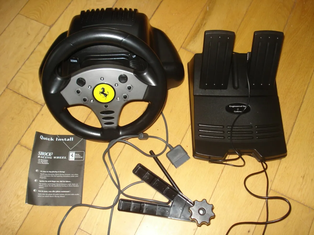 FERRARI VIBRATING RACING WHEEL & PEDALS. - Image 3
