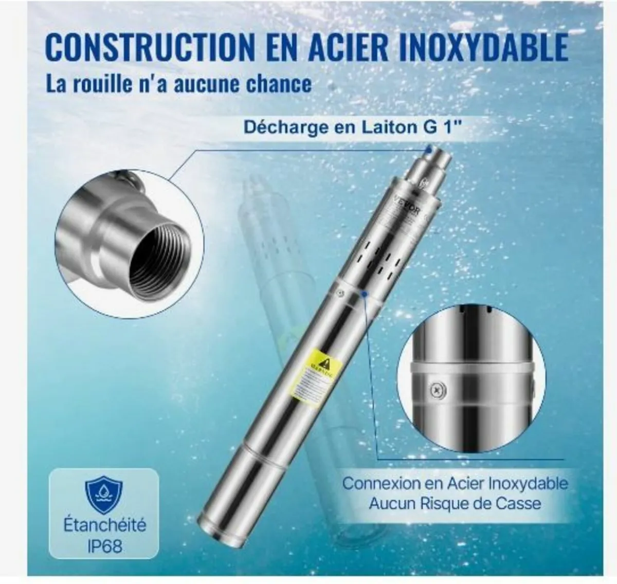 Deep Well Submersible Pump, 550W - Image 2