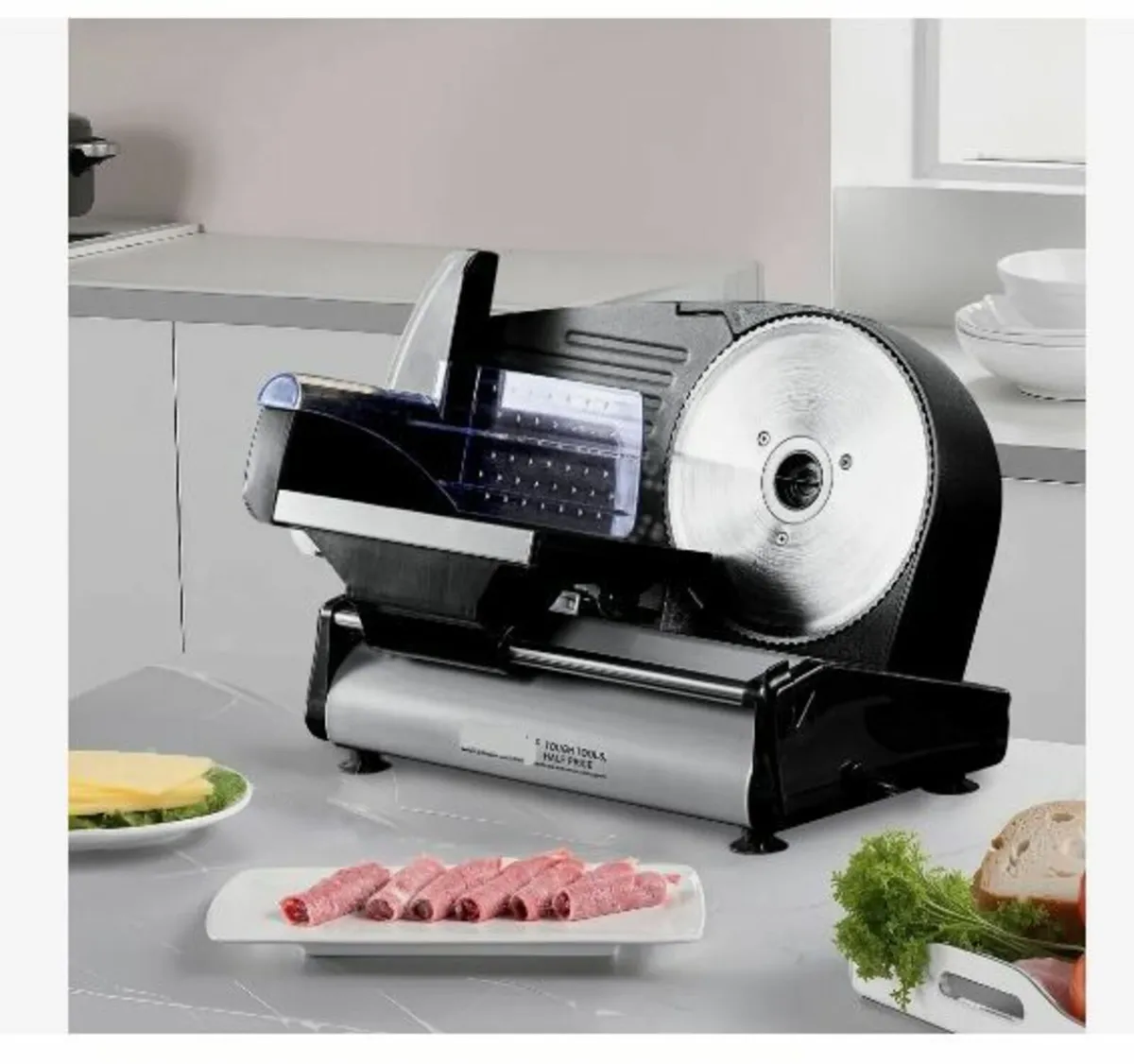 Meat Slicer, 7.5 inch Electric Deli Food Slicer - Image 4