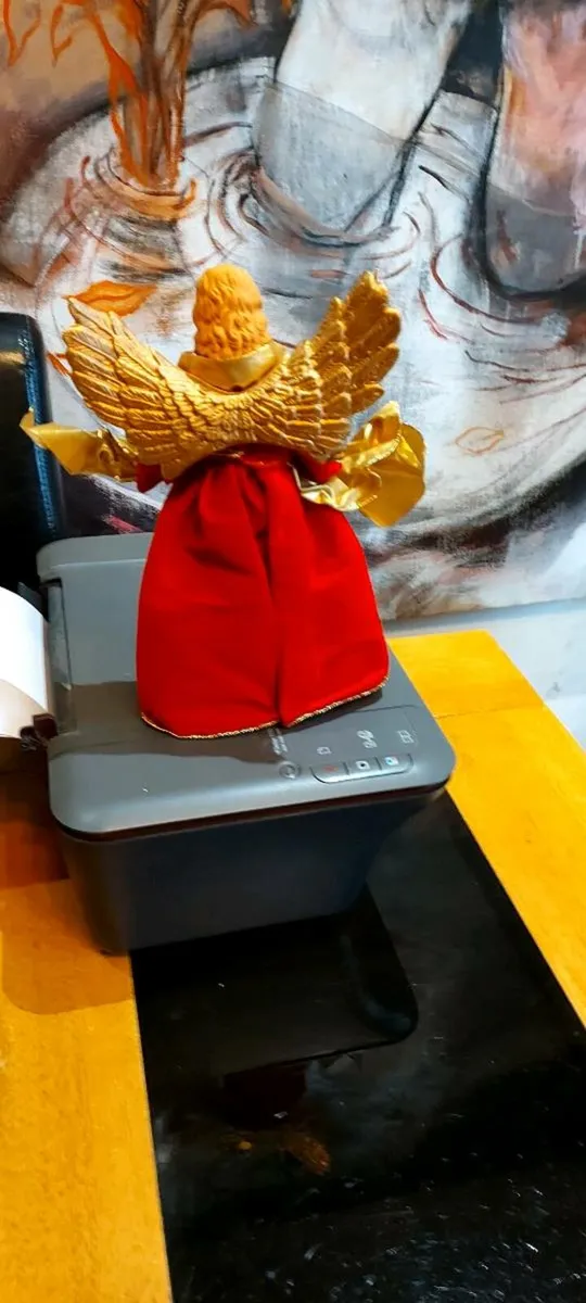 Vintage Christmas Tree Top Angel. - Image 3