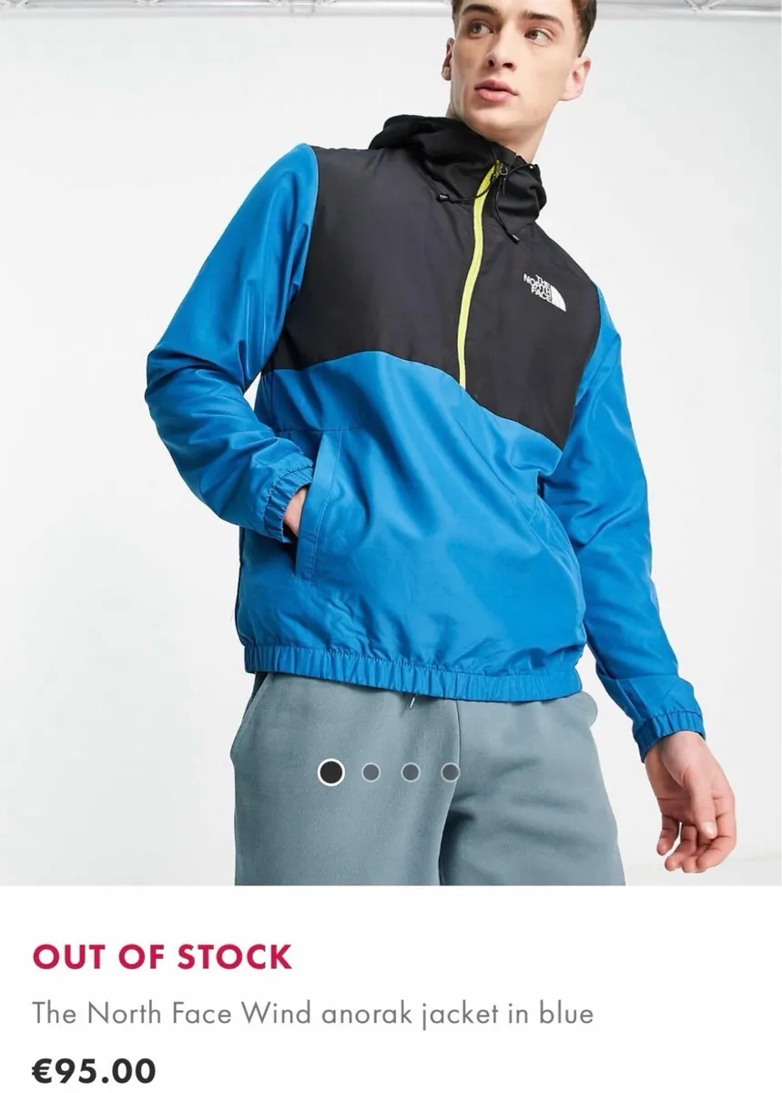 The North Face Wind anorak jacket in blue - Image 4