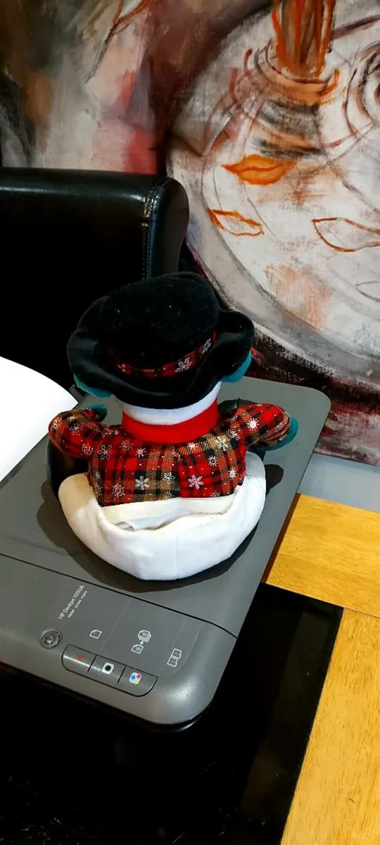 Vintage  Christmas  Singing Snowman - Image 3