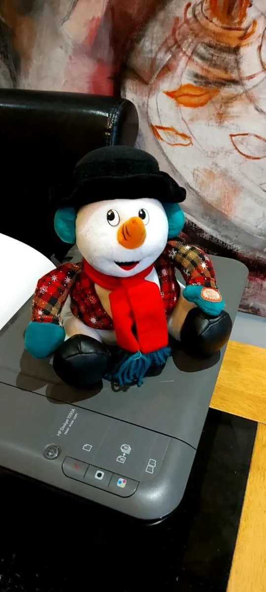 Vintage  Christmas  Singing Snowman - Image 4