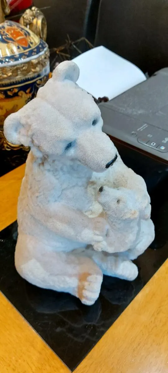Vintage Christmas  Polar Bear  & Cub - Image 2
