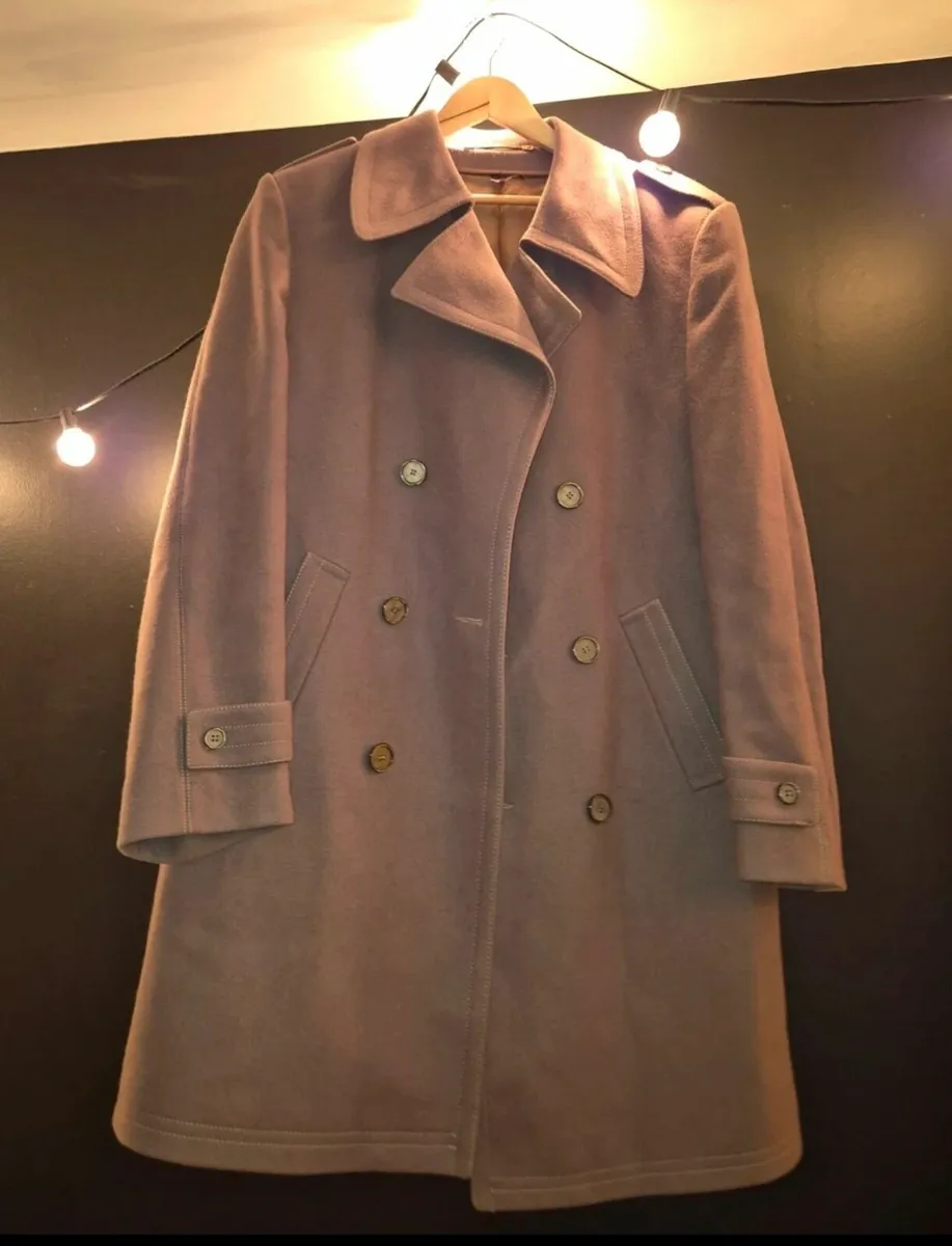 Vintage Double-Breasted Wool Coat - Image 1