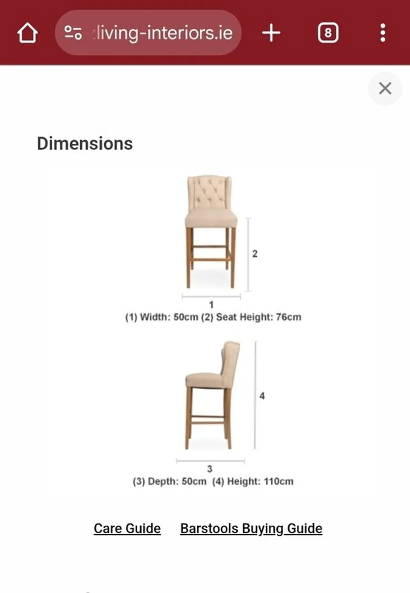Breakfast bar and bar stools - Image 4