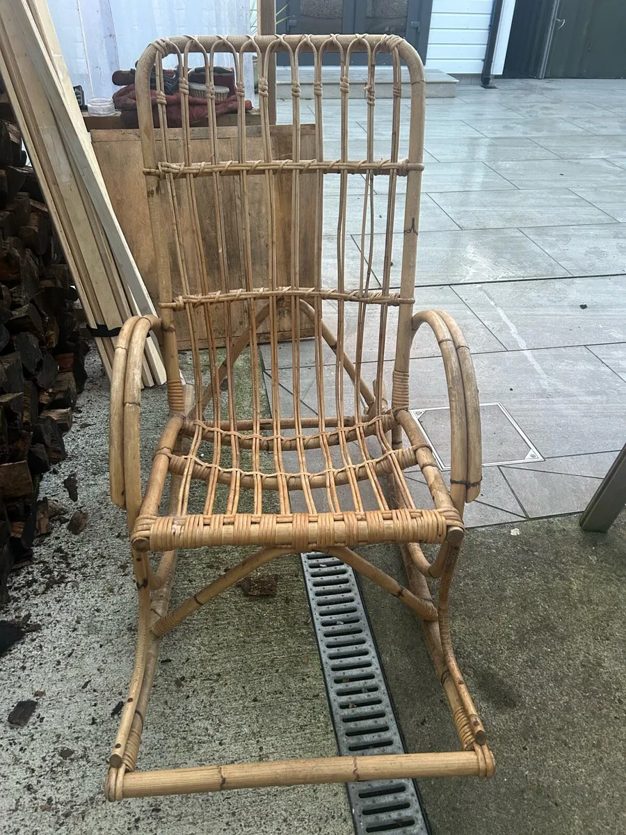 Bamboo Rocking Chair - Image 1