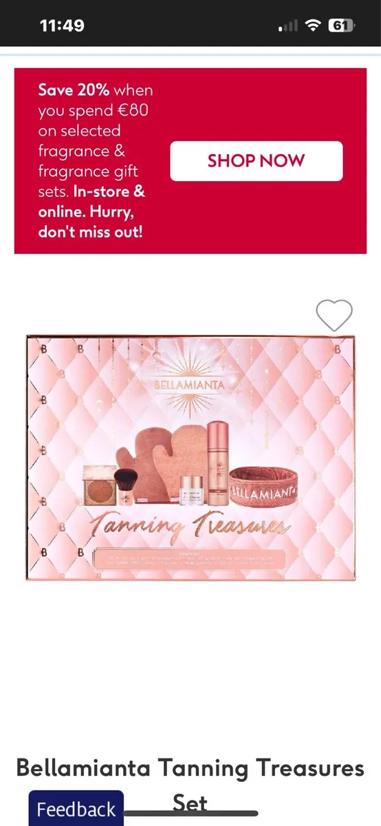 Bellamianta tanning set - Image 1