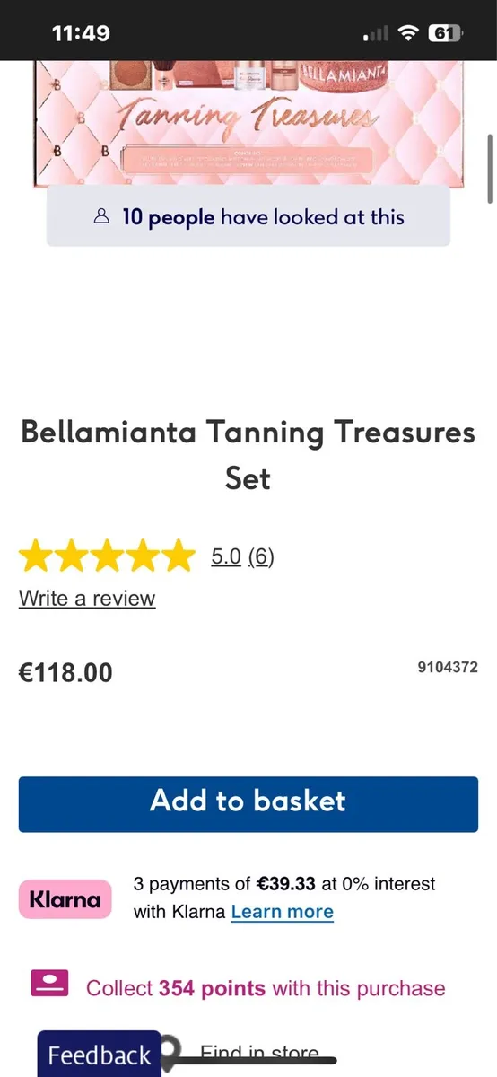 Bellamianta tanning set - Image 2