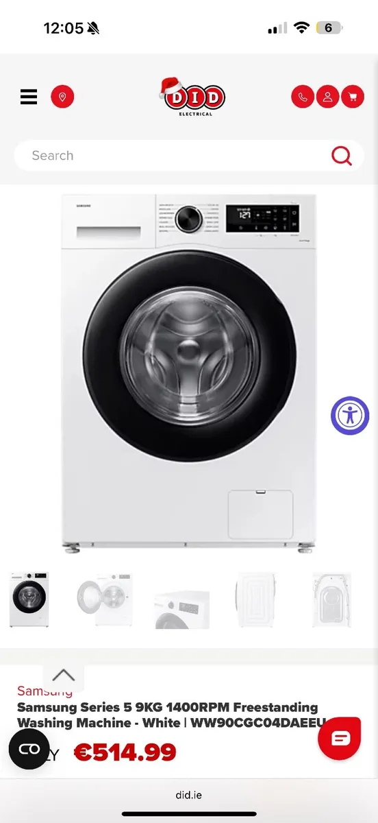 Samsung washing machine  9 kg - Image 2