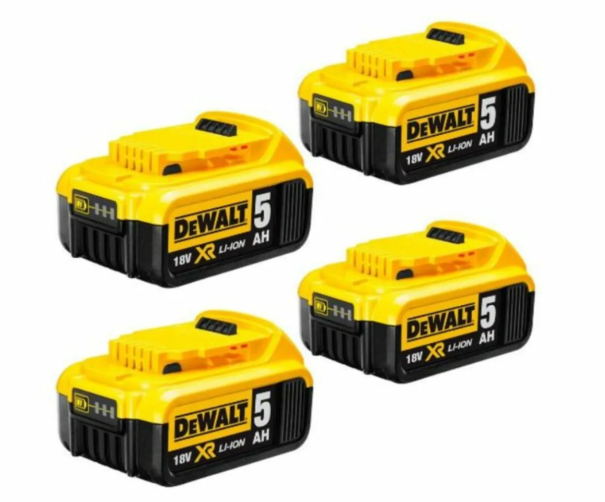 DeWalt DCB184 18v 5Ah XR Li-Ion Battery x 4