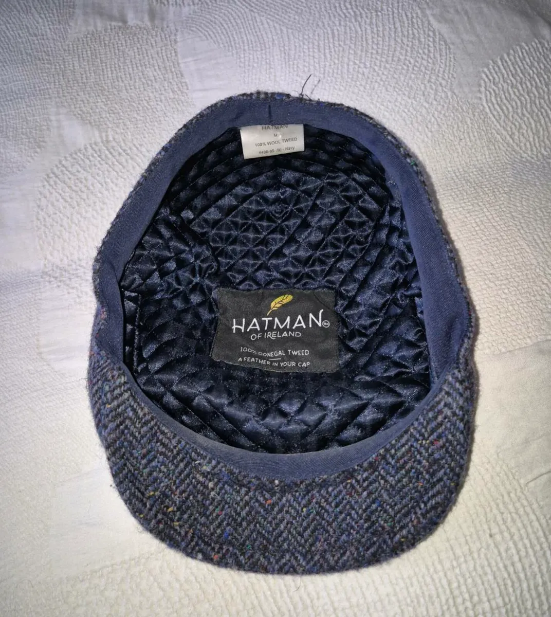 Hatman of Ireland 100% Wool Tweed Flat Cap - Image 4