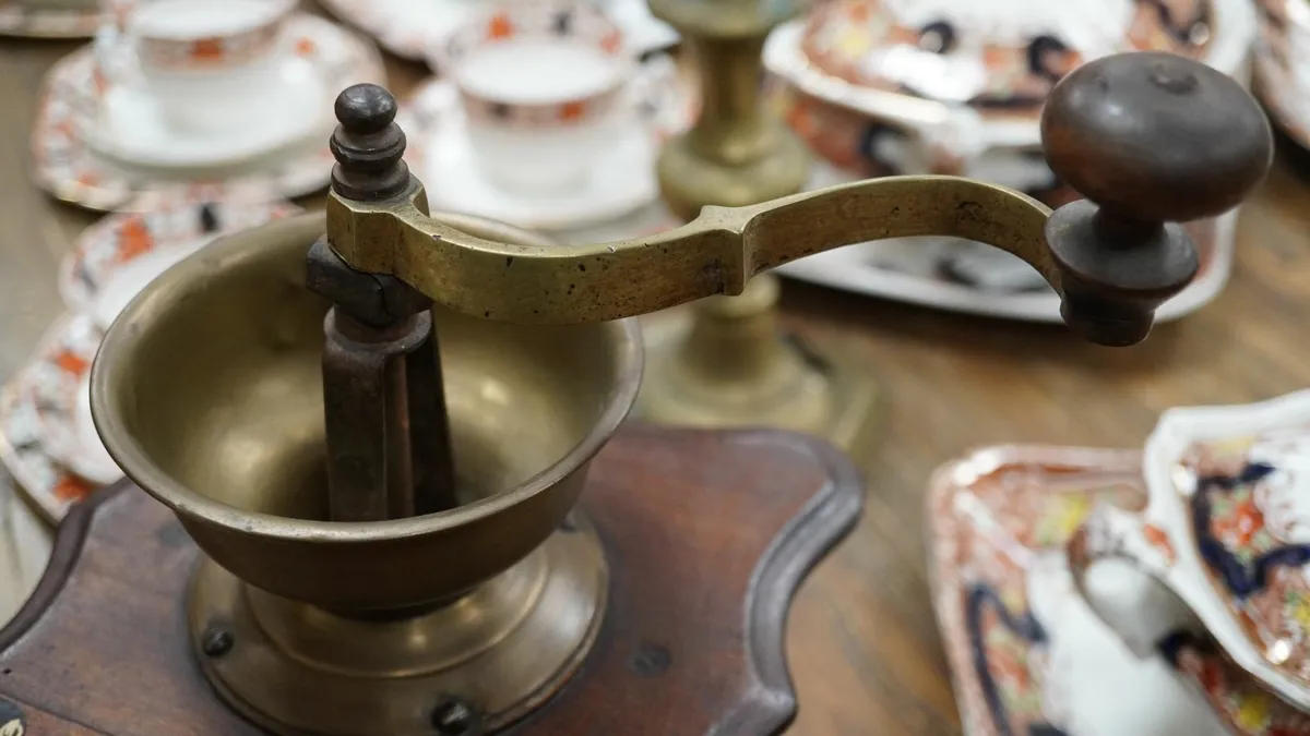 Vintage Wooden Coffee Grinder - Image 4