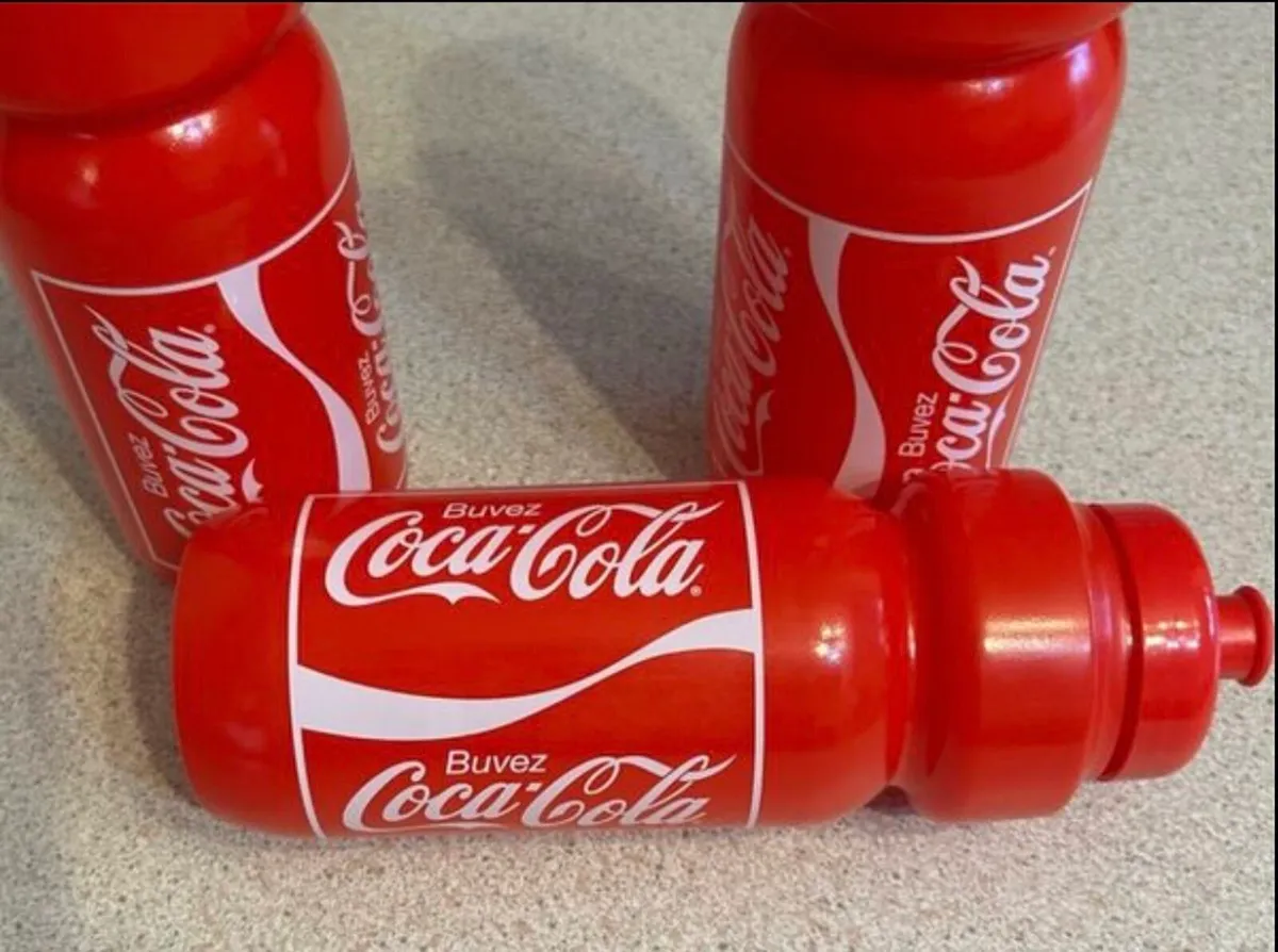 Coca Cola Tour de France Water Bottles New - Image 2