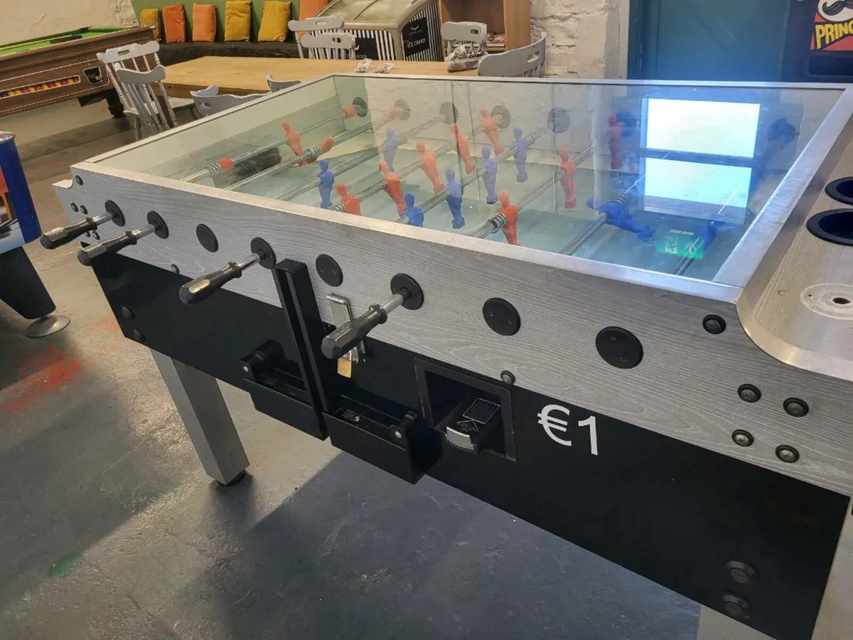 Commercial Foosball table, with coin mechanism - Image 1