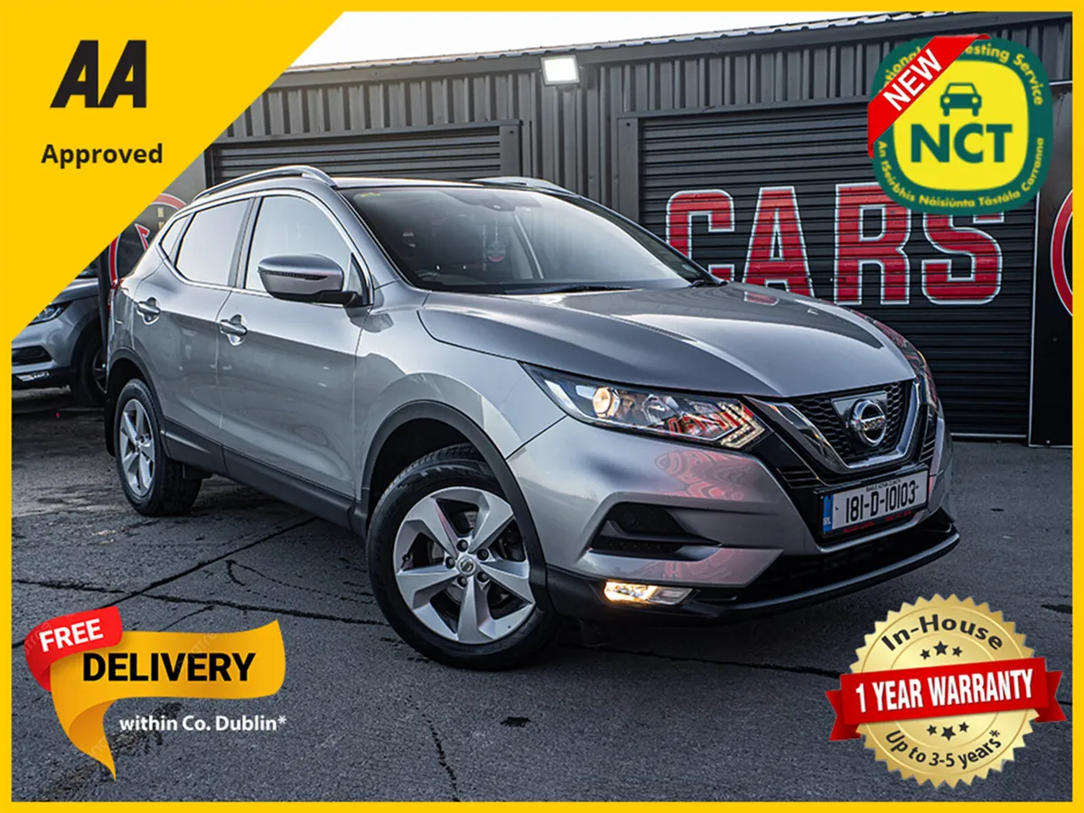 2018 Qashqai 1.2 Auto/New Chain/New NCT/1yr warran - Image 1