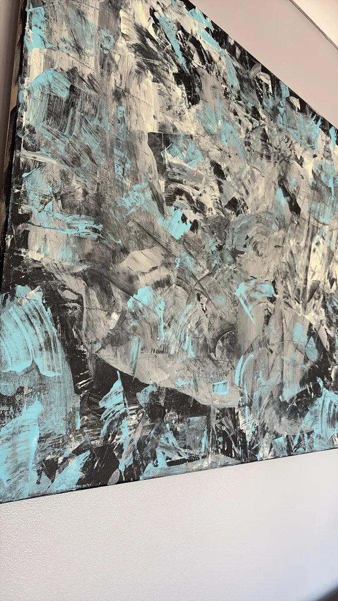 Abstract canvas painting 100x70cm-Modern Home Art - Image 4