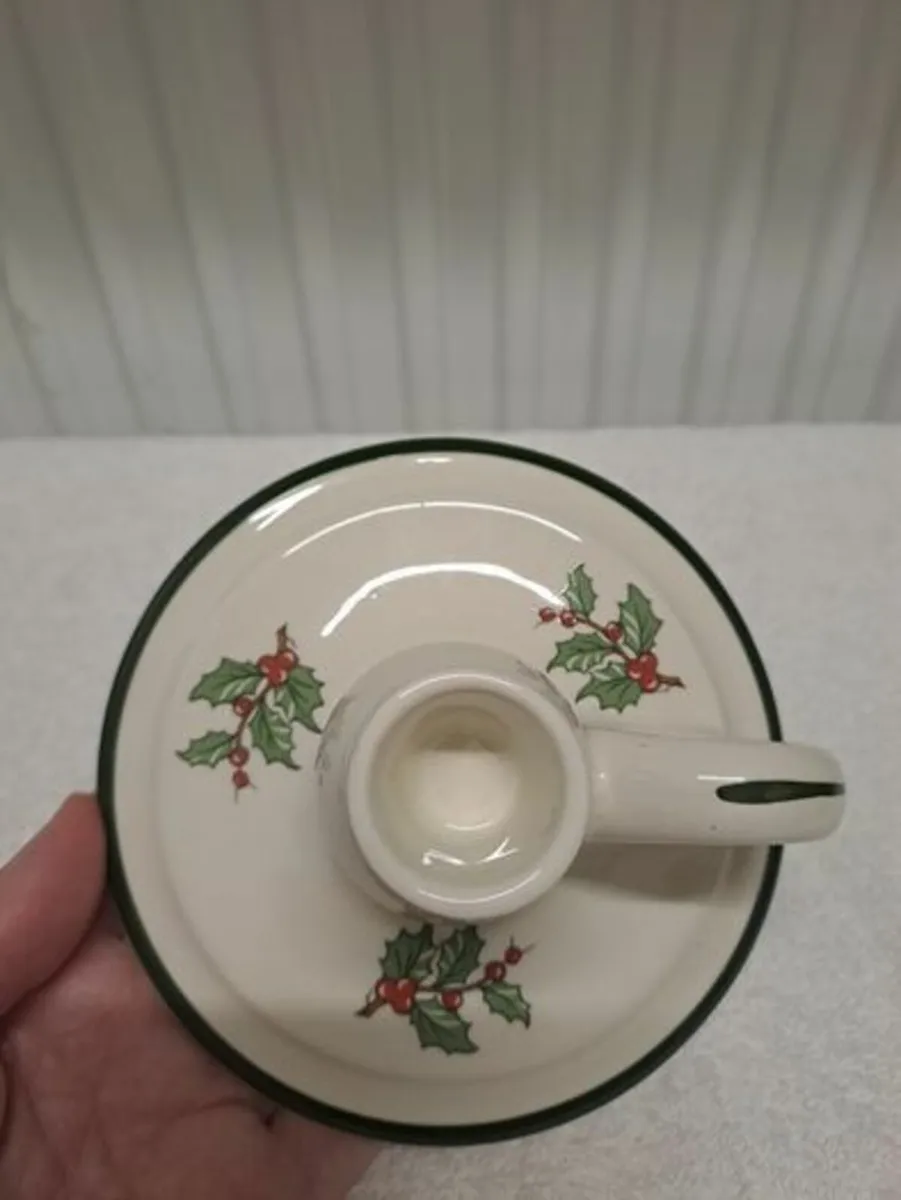 Vintage Cuthbertson candle holder Christmas - Image 2