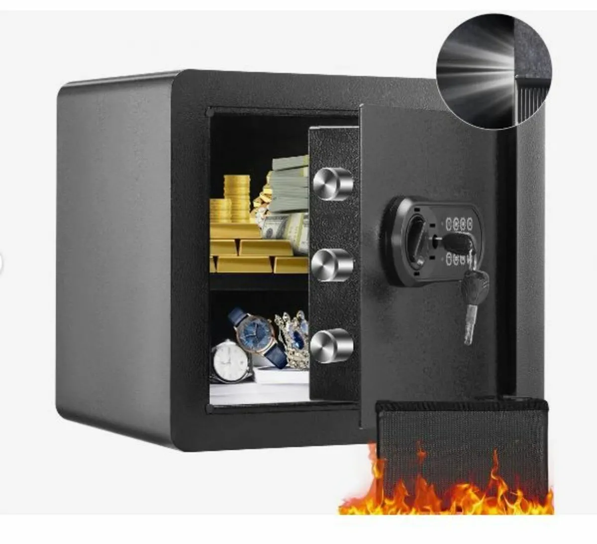 Safe, 33.9 L Home Safe, Steel Security - Image 1