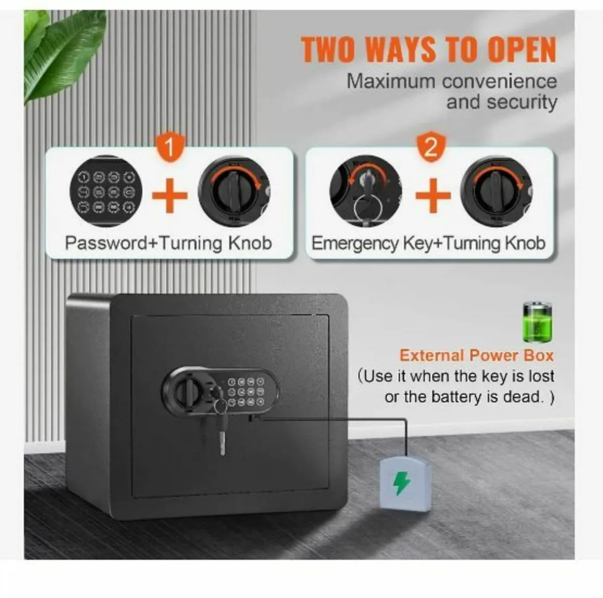 Safe, 33.9 L Home Safe, Steel Security - Image 3