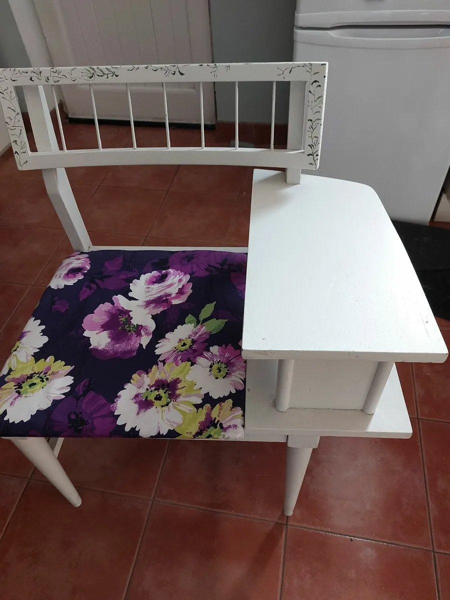 Bedside lockers and up cycled hall table - Image 3