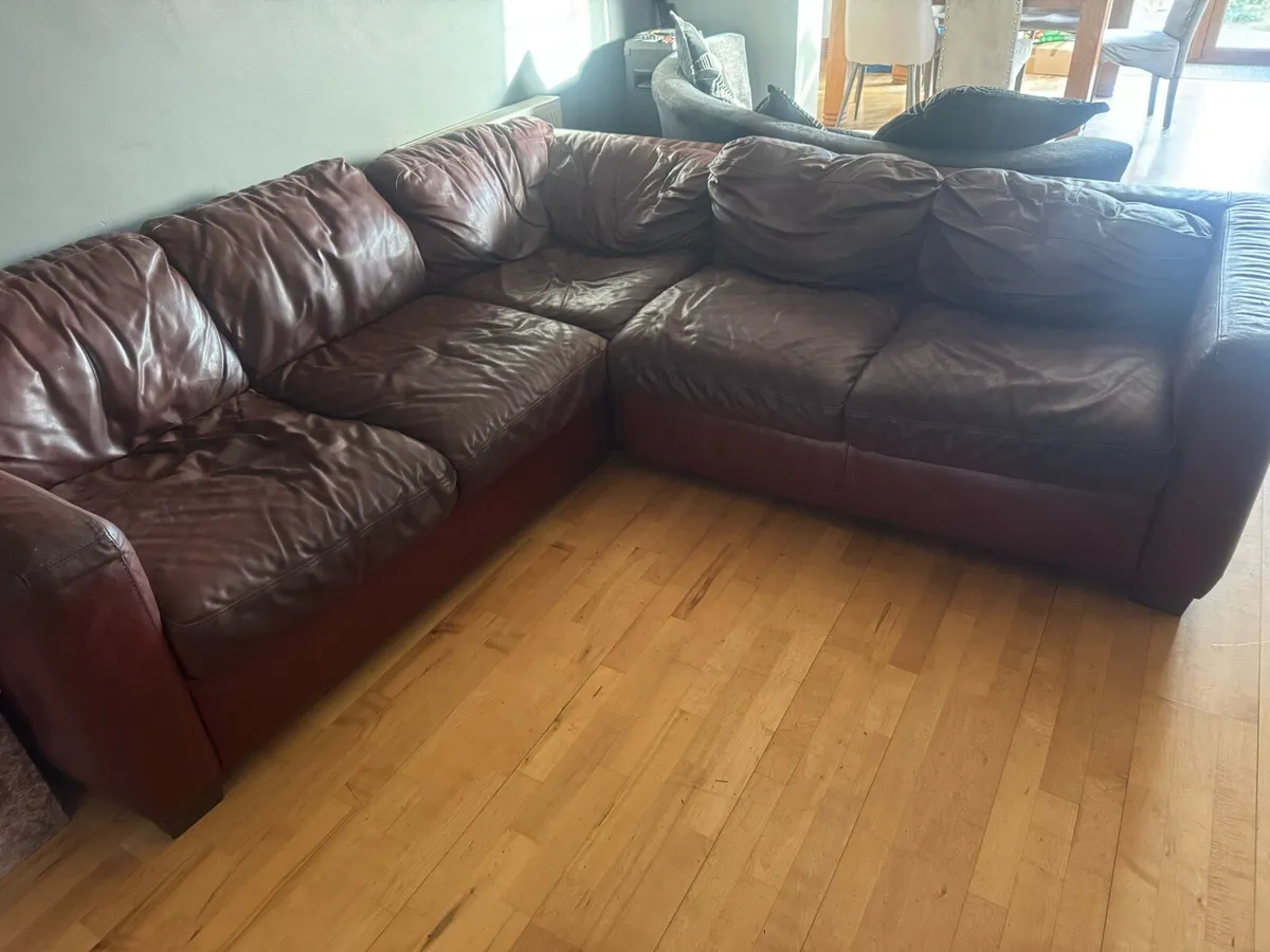 Leather sofa - Image 1