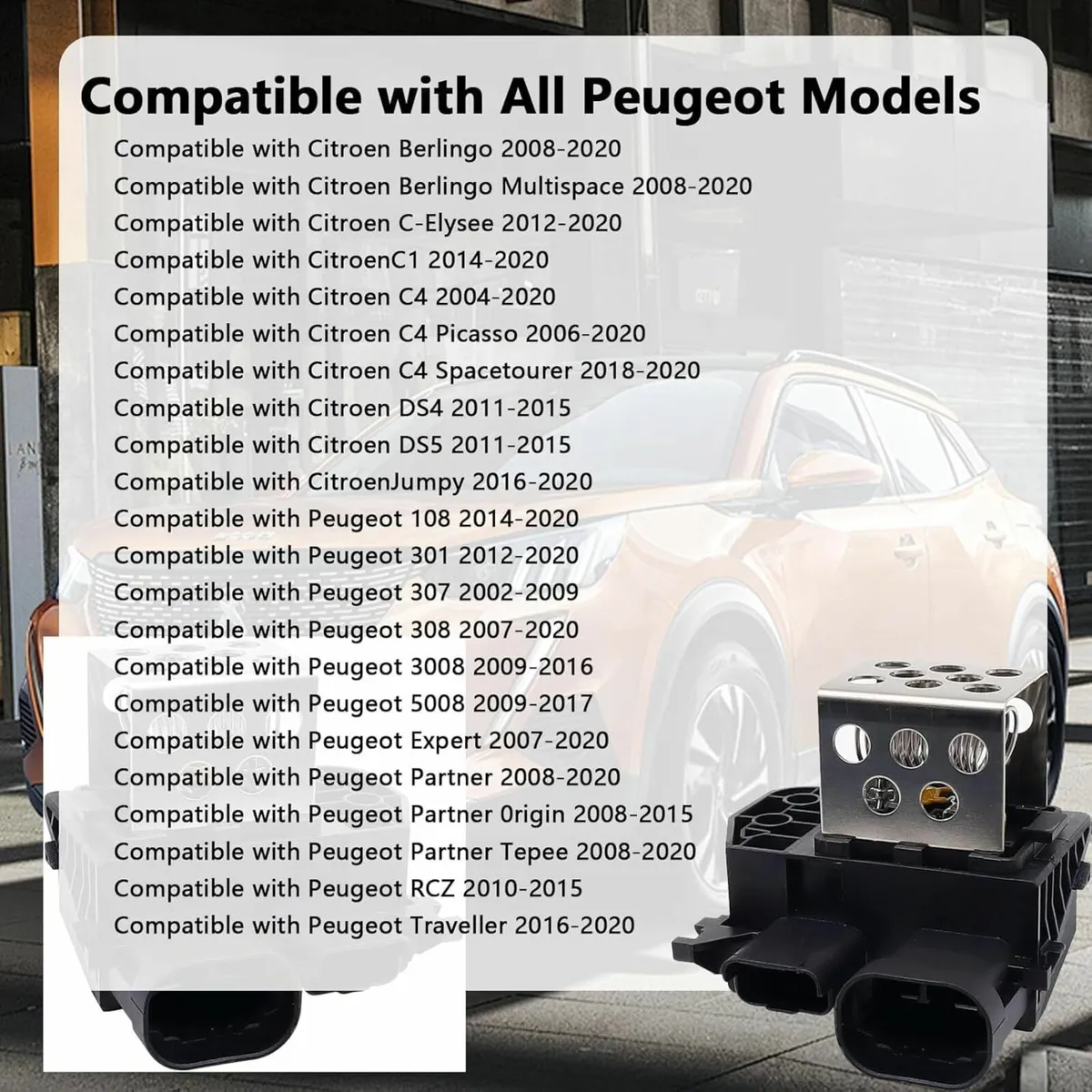 Car Heater Motor Fan Blower Resistor for 108 2008 - Image 2