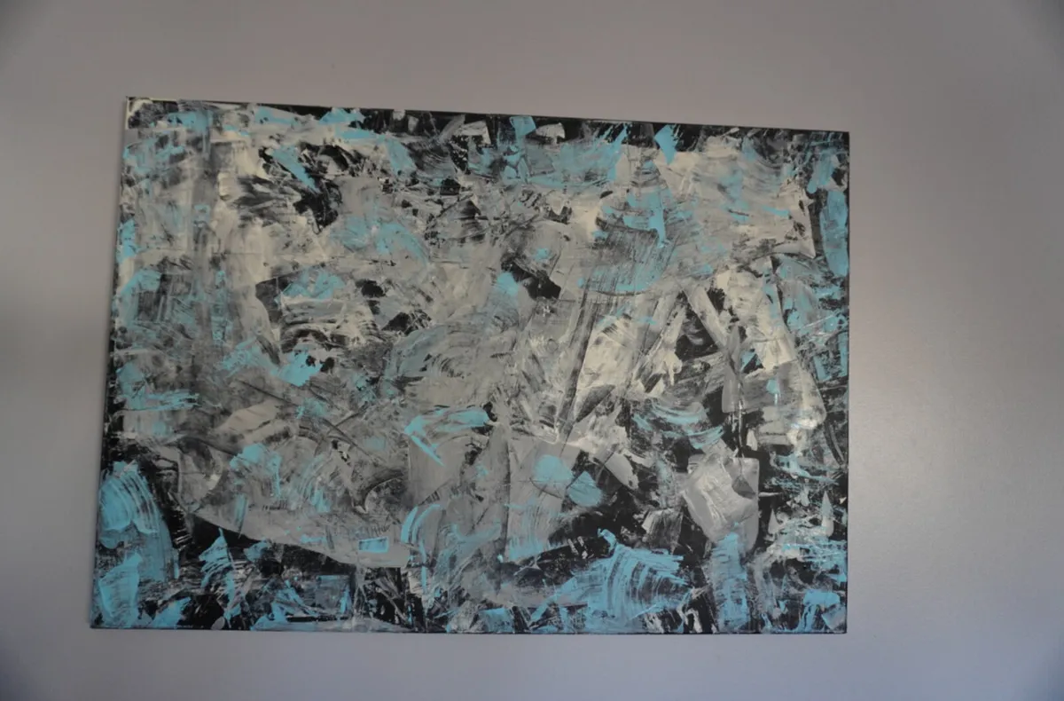 Abstract canvas painting 100x70cm-Modern Home Art - Image 2