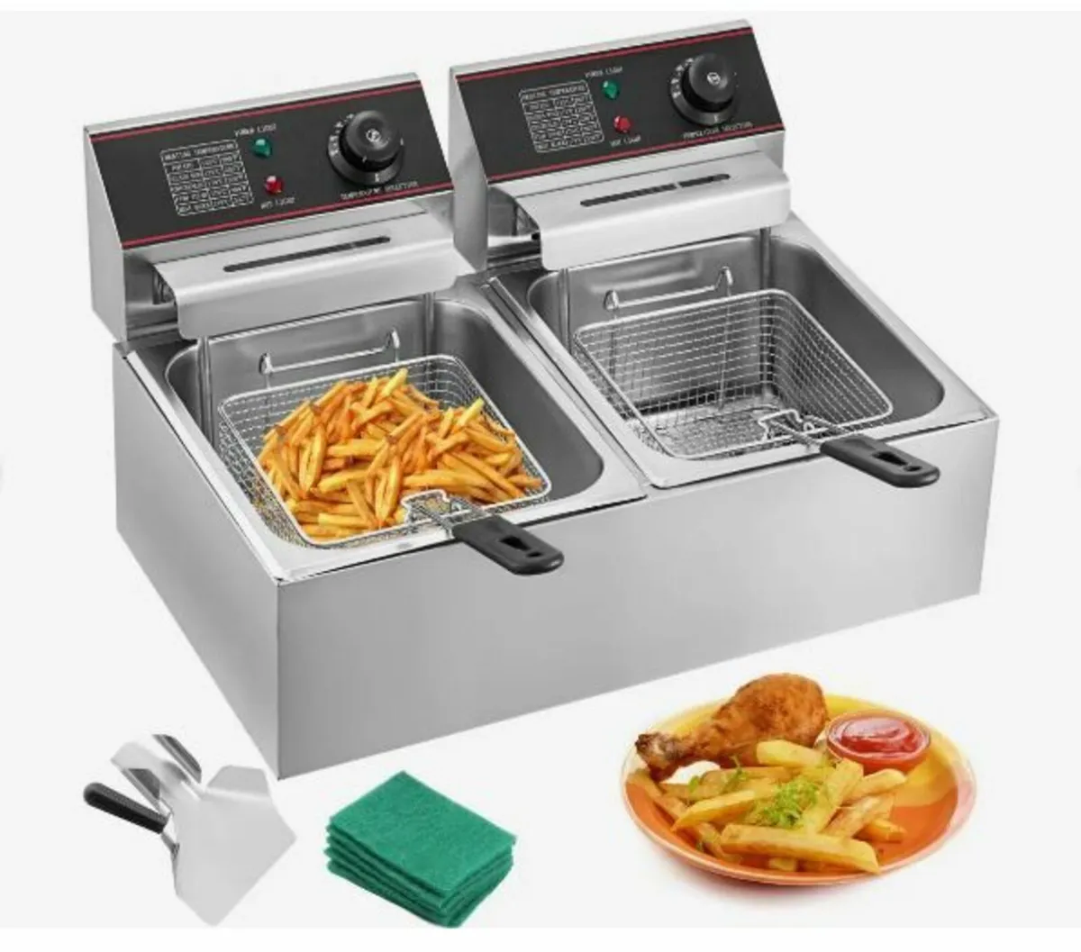 Commercial Deep Fryer 12L Electric Fryer 5000W - Image 1