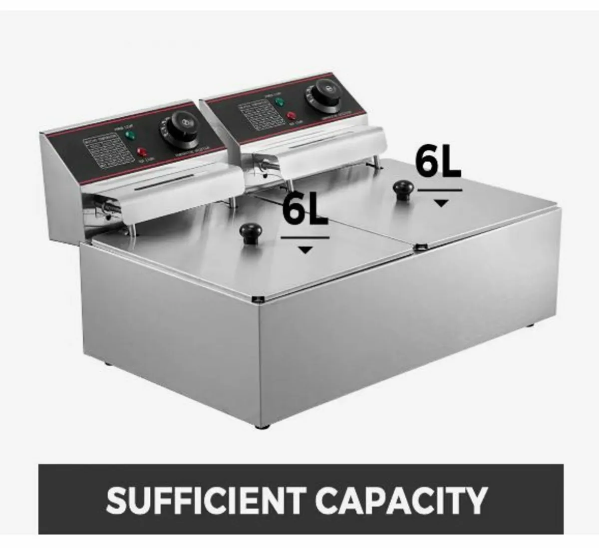 Commercial Deep Fryer 12L Electric Fryer 5000W - Image 2