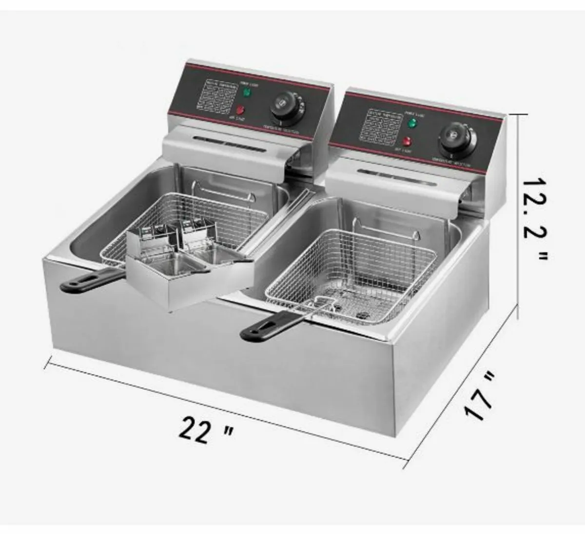 Commercial Deep Fryer 12L Electric Fryer 5000W - Image 4