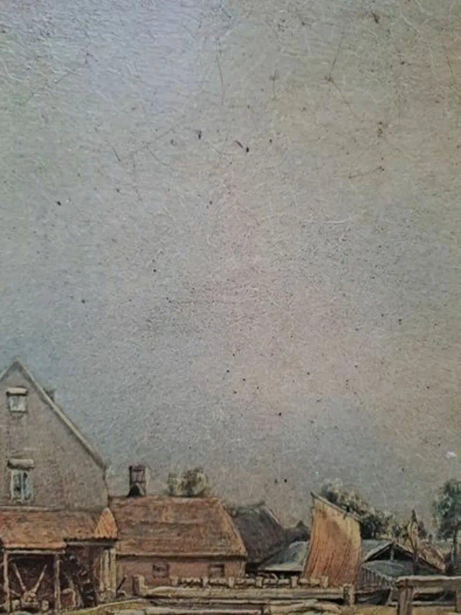Vintage John Constable print on board - Image 2