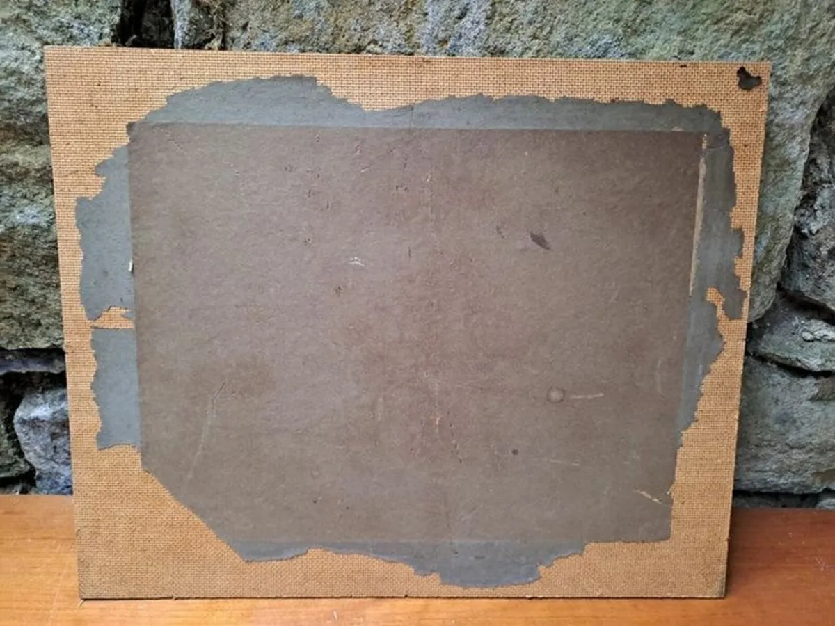 Vintage John Constable print on board - Image 3