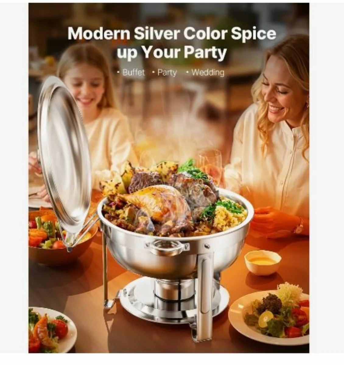 Chafing Dish Buffet Set, - Image 3