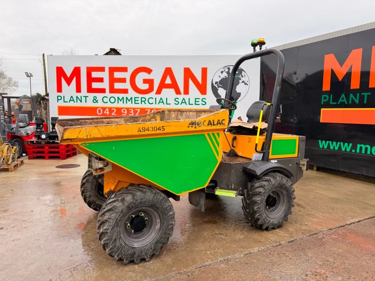 2018 MECALAC 3 TON DUMPER ....925 hours ...59T - Image 1