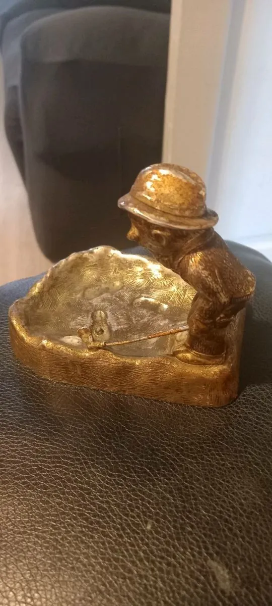 Vintage Gold Golfer Astray/Trinket dish - Image 3