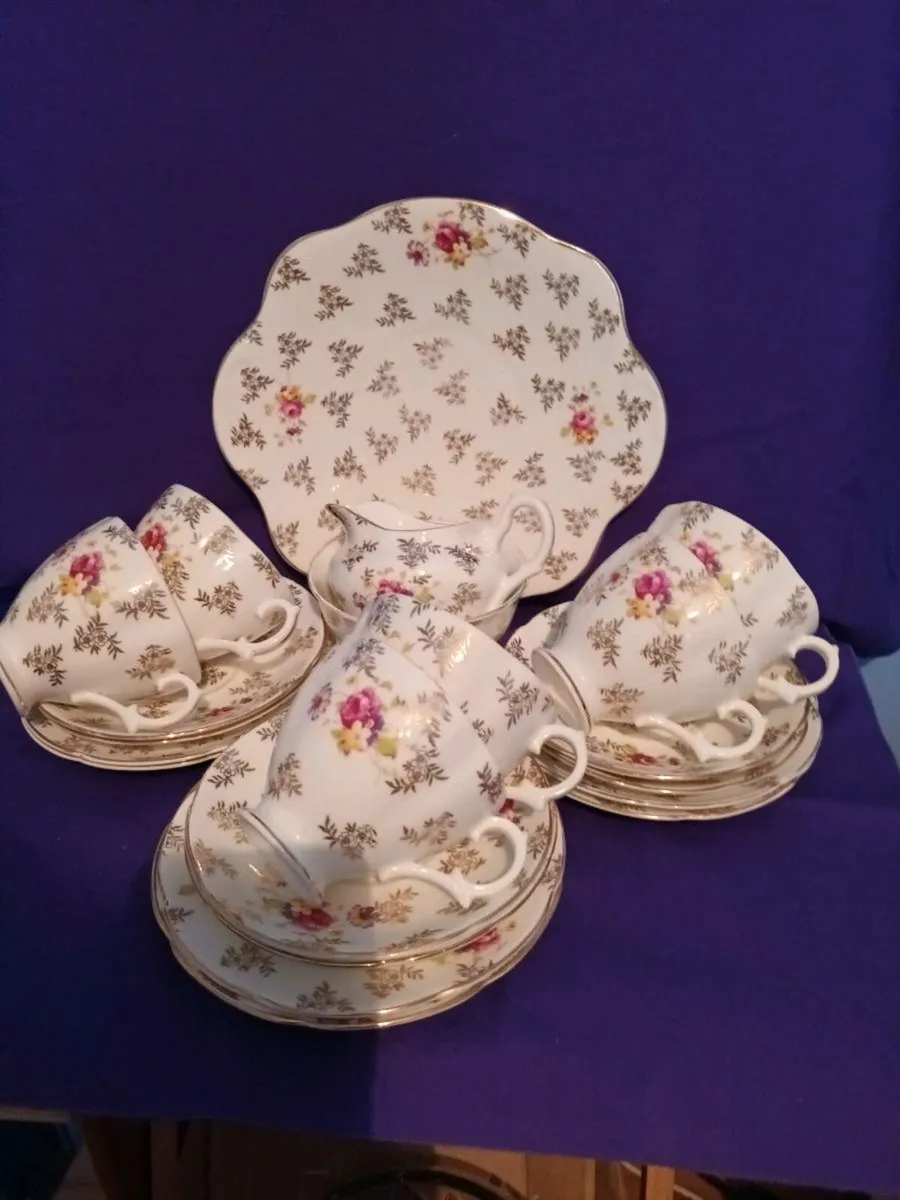 LIMOGES COFFEE SET+ BEVERLEY CHINA TEA SET - Image 3