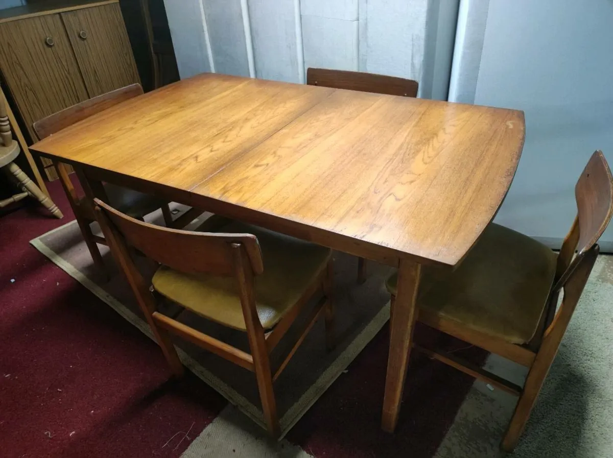 Retro 1960s/70s teak dining table /delivery - Image 1