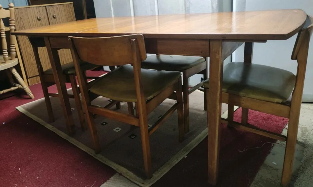 Retro 1960s/70s teak dining table /delivery - Image 2