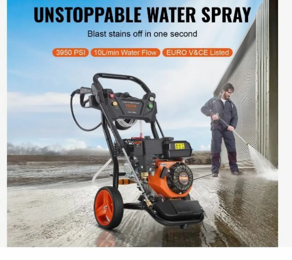 Gas Pressure Washer, 3950 PSI 10L/min - Image 3