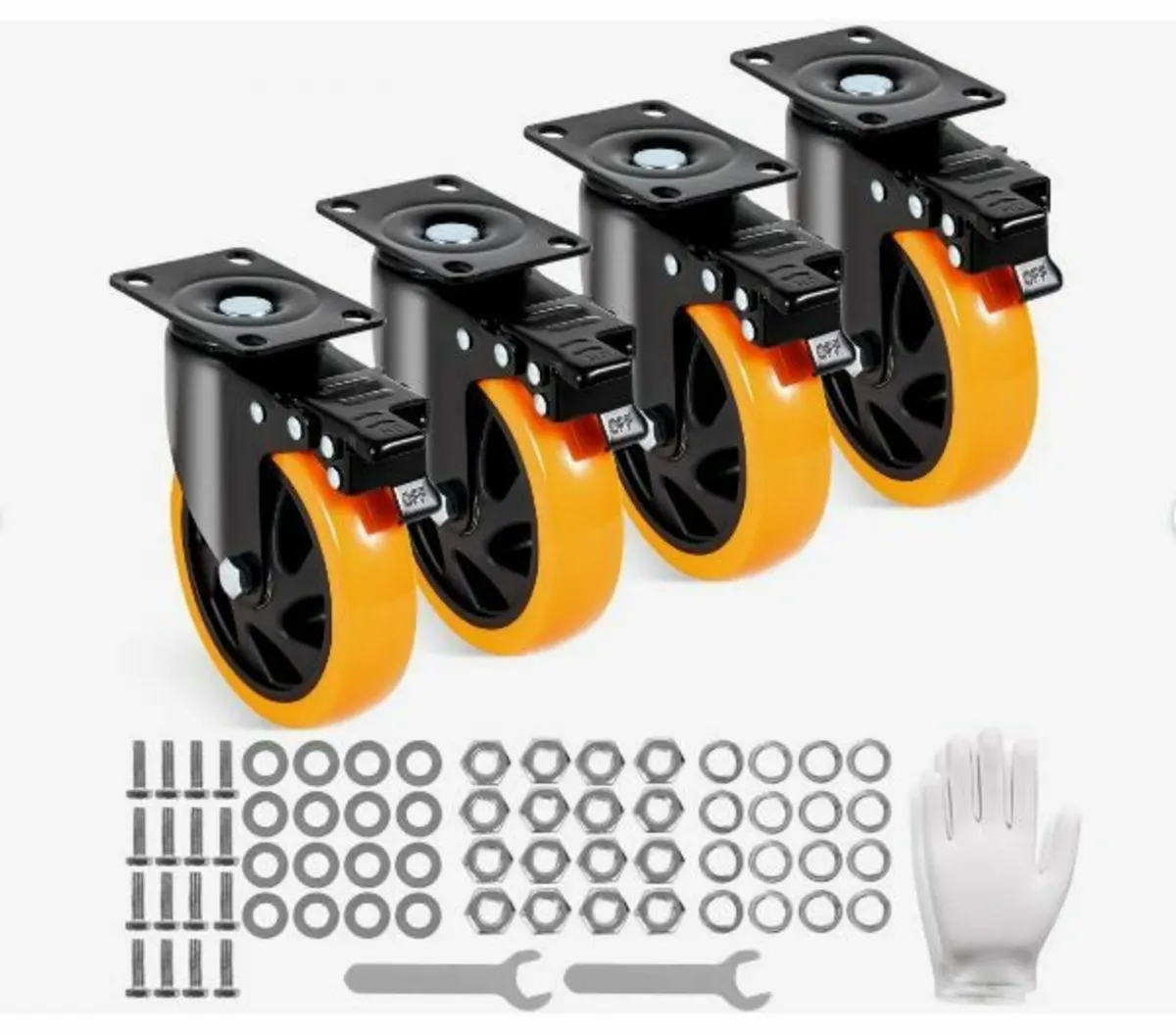 Caster Wheels, 12.7 cm - Image 1