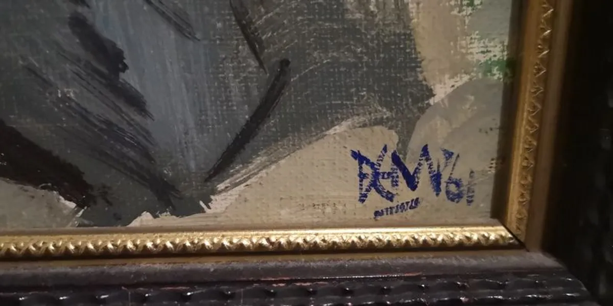 Beautiful Christmas original Art Present - Image 4