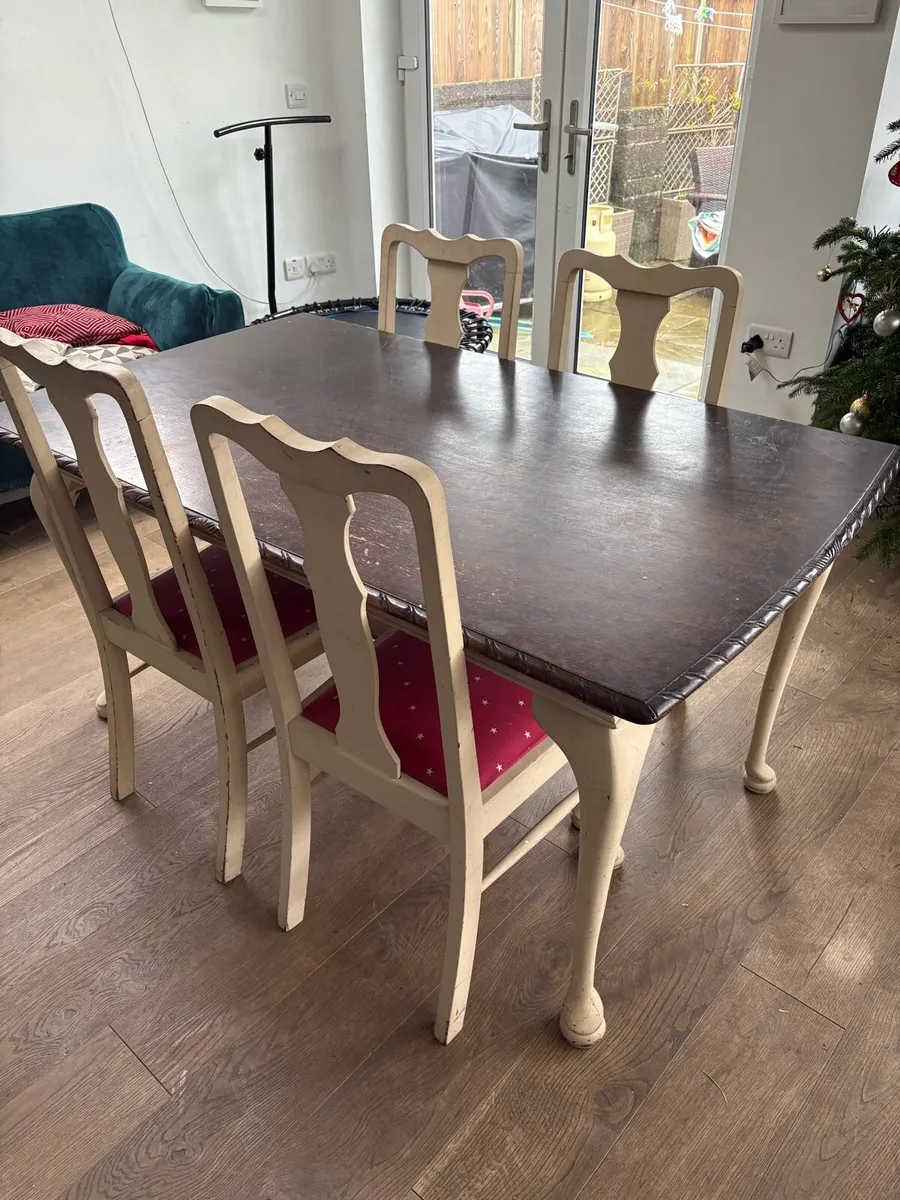 Table and 4 chairs