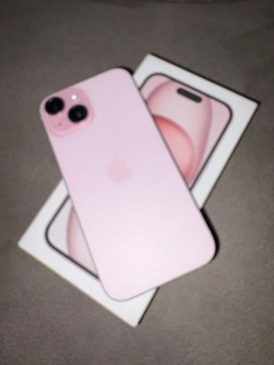 Pink iPhone 15 128GB - Image 1